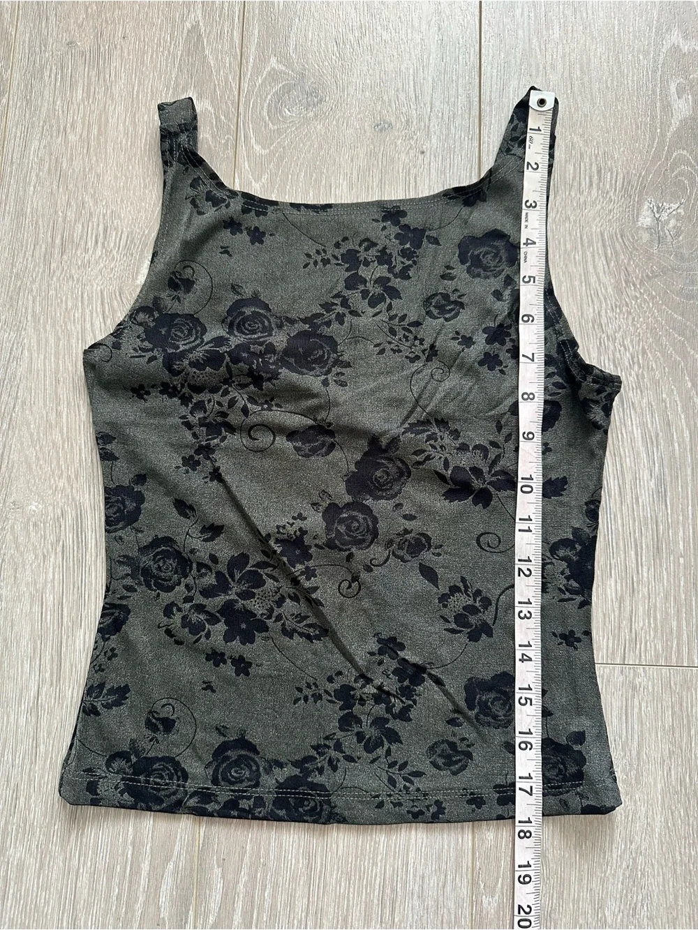 Vintage Y2K Co-Ord 579 Two Piece Matching Set Tank Top Skirt Floral Grunge Sz XS